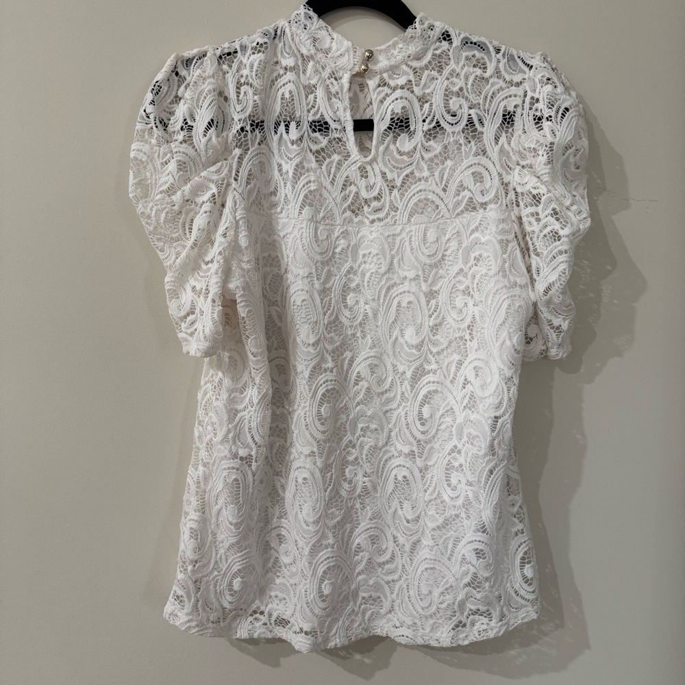 PerSeption Concept White Lace Blouse - Picture 2 of 8